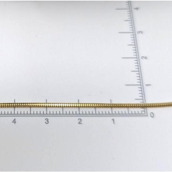 E.G. Italy 14K Yellow Gold Snake Chain Necklace – 20”, 4.49g, Hallmarked - Picture 2 of 5